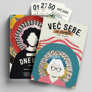 VEČ SEBE / ZA STAREJŠE trojček (knjiga + dnevnik + coaching kartončki) + torba gratis